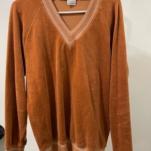 Jaccar of California VTG velour v neck sweater men’s medium